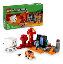 Lego Minecraft 21255 A Emboscada No Portal Do Nether Quantidade De Peças 352