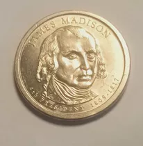 Moneda 1 Dolar James Madison  4to Presedent 