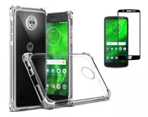 Capa Compatível Moto G6 Plus Xt1926 + 2 Películas Vidro 3d