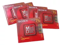 5 Md's Mini Disc Sony Red 74 Minutos Novos Lacrados :)