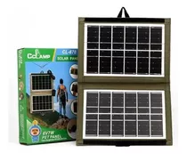 Cargador Solar Plegable Con Panel Solar Cl-670 6v 7w