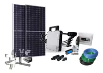  Gerador Luz Energia Solar Inversor + 4 Placas Residencial