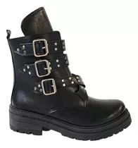 Botas Con Tachas Y Hebillas, Botas De Mujer