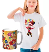 Remera Digital Circus Combo Con Taza