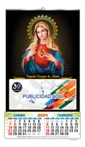 50 Calendarios Almanaque Religioso De Pared 2024