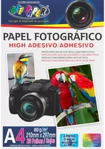 Papel Fotográfico Adesivo High Glossy 80g Off Paper Cor Branco