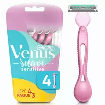 Aparelho Descartável Para Depilar Gillette Venus Simply3 Sensitive Leve 4 Pague 3 Unidades