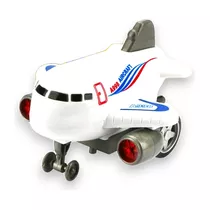 Carrinho Avião Aircraft Com Fricção Brinquedo Infantil