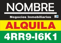 Cartel Adhesivo Para Inmobiliaria 