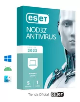 Eset® Nod32 Antivirus * Tienda Oficial Eset * 5 Pc - 1 Año