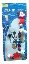 Porta Chupete Minnie, Mickey Y Minnie Con Cascabel