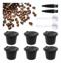 Pack 6 Capsulas Cafe Reutilizables Para Cafetera Nespresso