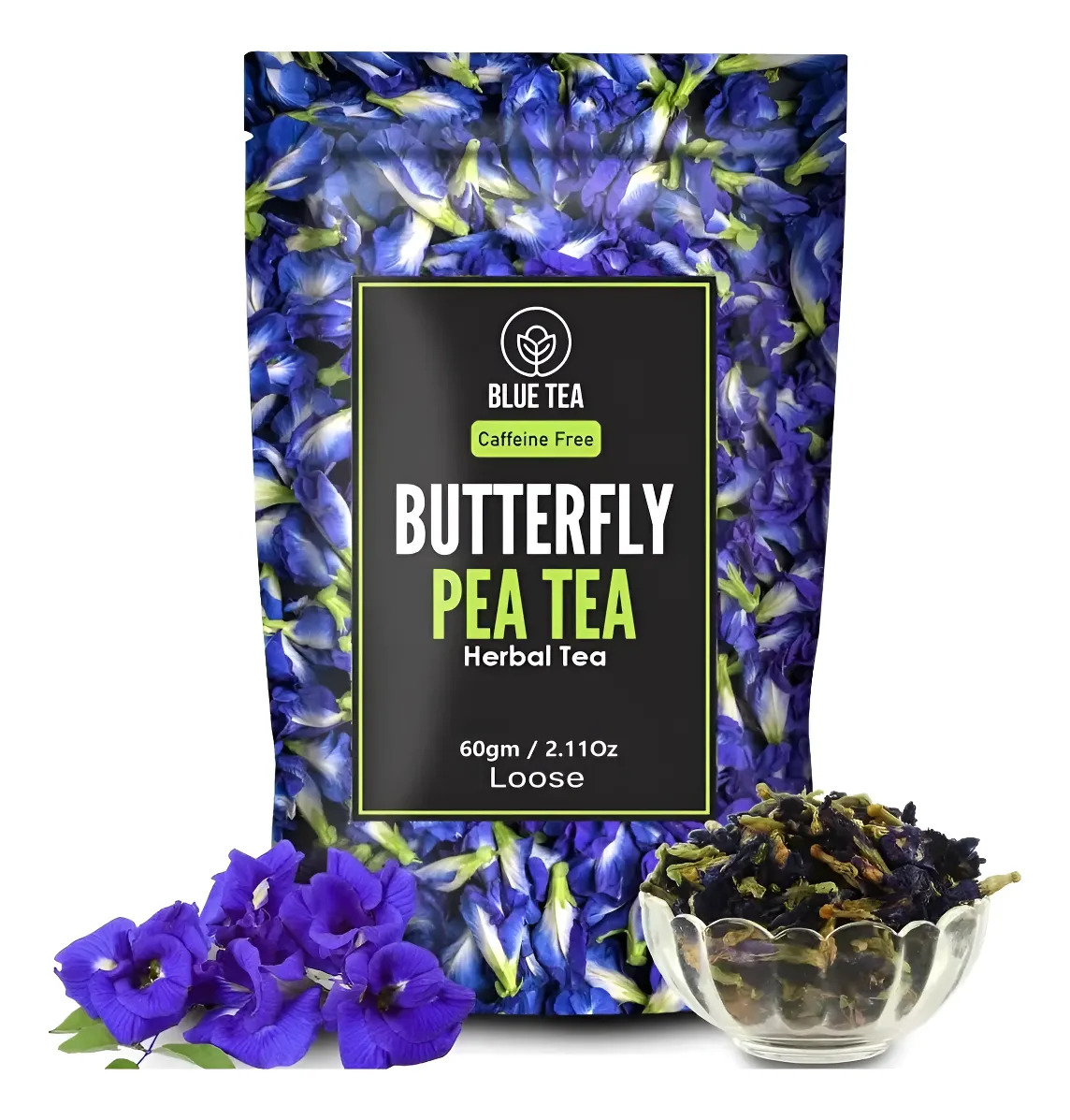 Te Orgánico Flor De Guisante De Mariposa 2.11oz -blue Tea