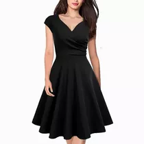 Mycity® Vestido Ajustado De Mujer De Color Liso