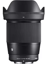 Lente Sigma 16mm F1.4 Dc Dn Para Sony E Contemporary