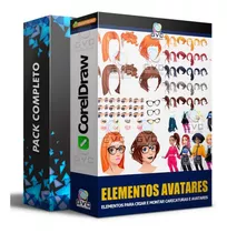 Pack Elementos Para Montagem E Criação De Avatares