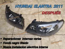 Fondo Negro Titanio,reparaciones Faros Foco Hyundai Elantra 