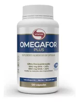 Suplemento Em Cápsula Vitafor  Fonte De Ômega 3 Ultra Concentrado Omegafor Plus Epa/dha Omegafor Plus Em Pote 120 Un