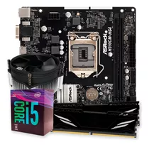 Kit Upgrade Gamer Intel I5-8400 + Cooler + H310 + 16gb Ddr4 Cor Preto