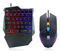 Combo Teclado Single Hand Y Mouse 198i One Hand Gamer