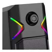 Caixa De Som Gamer Havit Sk201 P2 Estéreo 2.0 Rgb Preto