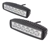 Focos Led Barra 4x4 Pack X2 - Neblineros Led 18w