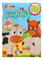Revista Para Pintar Animales De La Granja Con Stickers Dibujos Grandes Colorear Infantil Pegatinas Para Los Más Pequeños Juega Con Tus Personajes Favoritos