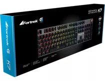 Teclado Mecanico Gamer Fortrek G Pro K7 Plus Abnt2 Blue Rgb