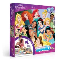 Quebra-cabeça Grandão Princesas Disney 48 Peças Toyster