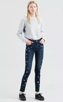 Levis 721 High Rise Stretch Premium Bordados De Estrellas 