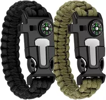 Pulsera Supervivencia Paracord Brazalete Tactico Camping 