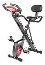 Bicicleta Estática Plegable Advenor X-bike Con Asiento Extra Grande Tradicional Color Negro Y Rojo