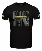 Remera Camiseta Estampada Manga Corta Hombre Glock Pistola