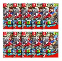 Combo Com 10 Super Mario Odyssey Switch Midia Fisica