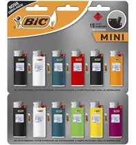 Isqueiro Bic J5 Com 2 Cartela Com 12 Unidades Cada.