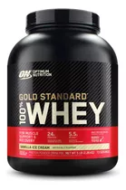 Proteína Gold Standard 100% Whey Protein Vanilla Ice Cream 5lb  2.27kg Suplemento En Polvo Optimum Nutrition