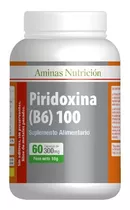 Vitamina B6 60 Cap 300 Mg Piridoxina Aminas