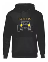 Buzo Fierrero Lotus Seven Algodon Friza Estampa De Frente