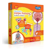 Quebra Cabeça Explorando O Corpo Humano 120 Pc Toyster 2490