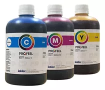 Tinta Compatível Para Uso Epson 3x 500ml Cyan Magenta Yellow