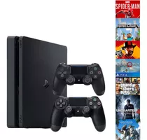 Playstation Ps4 500gb 2 Controle Dualshock4 + Midia Física