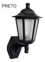 Arandela Colonial Luminária Preto Parede Externa 114 127v/220v