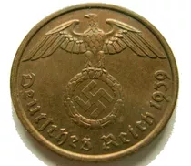 Moneda Antigua D Alemania 2 Reichspfennig En Muy Buen Estado