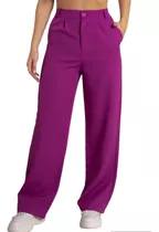 Pantalon Sastrero Para Dama Color Morado