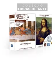 Quebra-cabeça Duplo Leonardo Da Vinci 1000/1500 Pças Toyster
