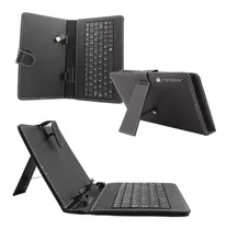 Funda / Soporte Cubierta Con Teclado Usb Cuero Pu Sanoxy Tab