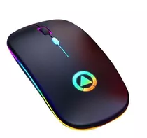 Mouse Inalámbrico Recargable Con Leds Rgb A2.