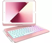 Funda Con Teclado Incorporado Para iPad 10.2 (7, 8 Y 9 Gen)