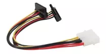 Cabo Adaptador Fonte - 2x Sata Fêmea - Molex Macho 4 Pinos