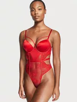 Body Encaje Rojo Push-up Bombshell M L  Victoria's Secret